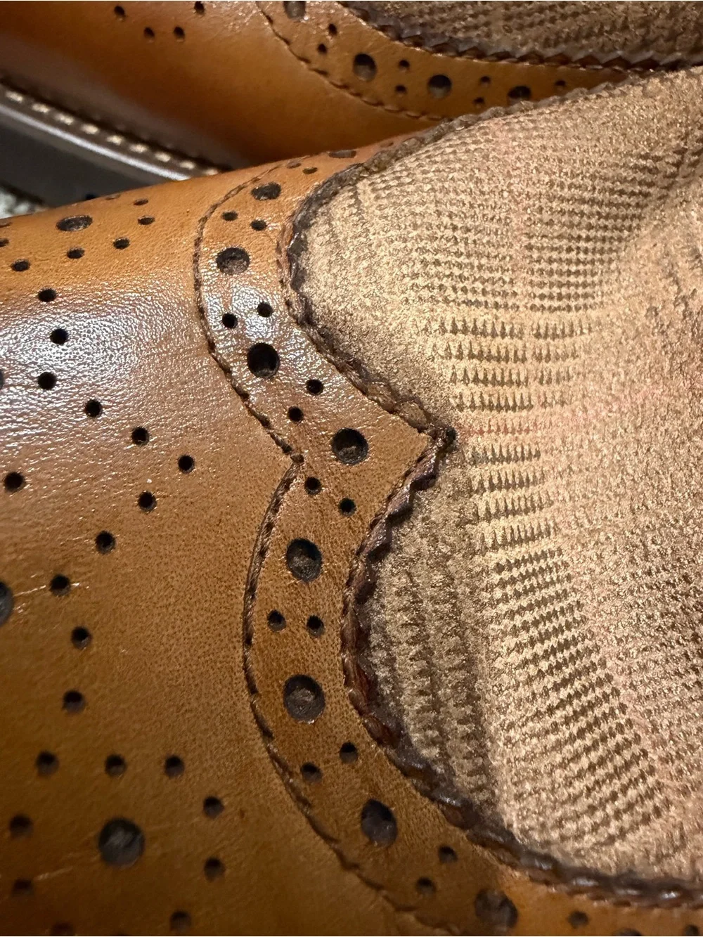 Stacy Adams Two-Tone Brown Wingtip Oxfords